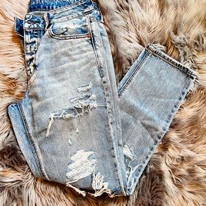 Distressed Denim Jeans